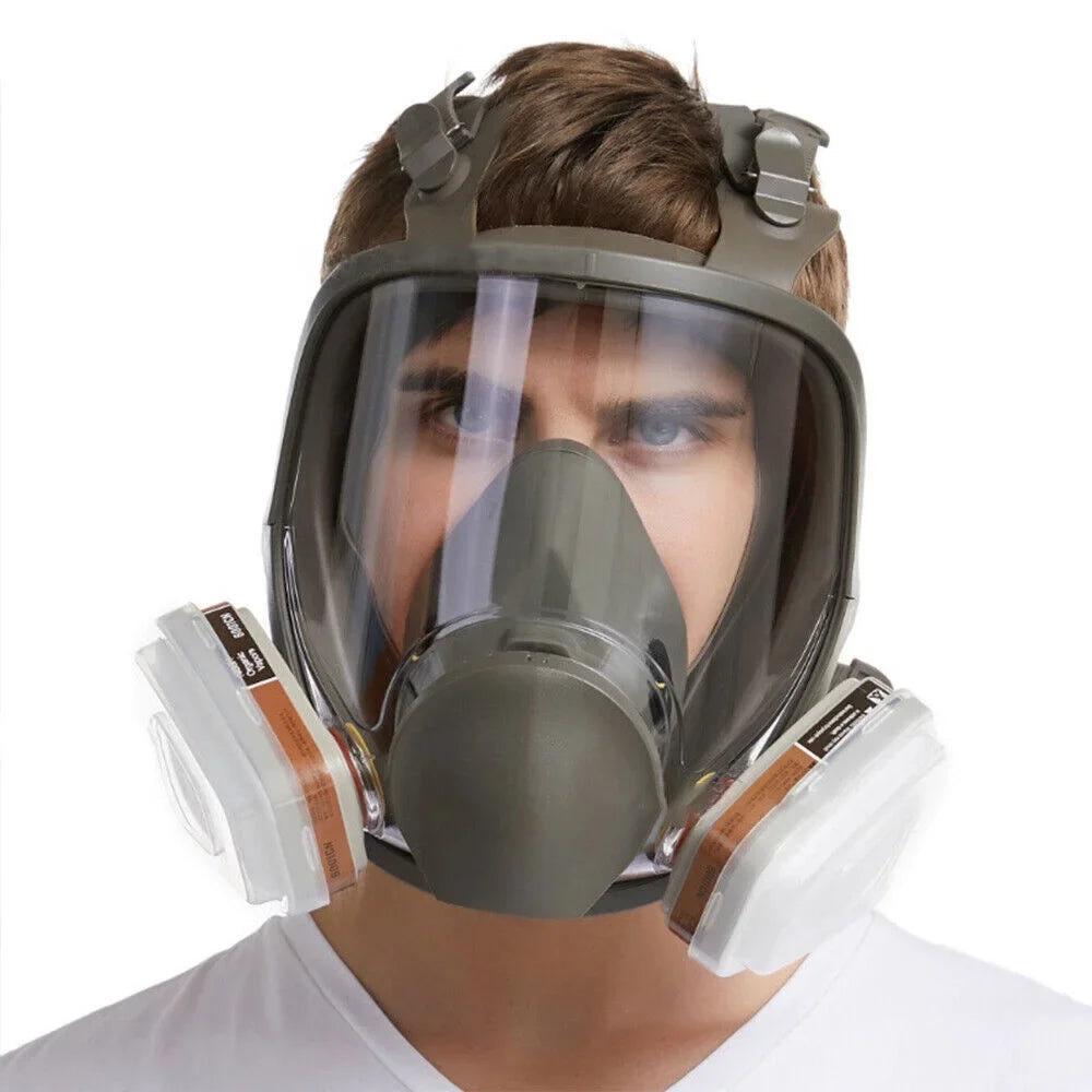 Full 6800 Face Mask w/Filters Spraying Facepiece Set Painting Respirator Gas for