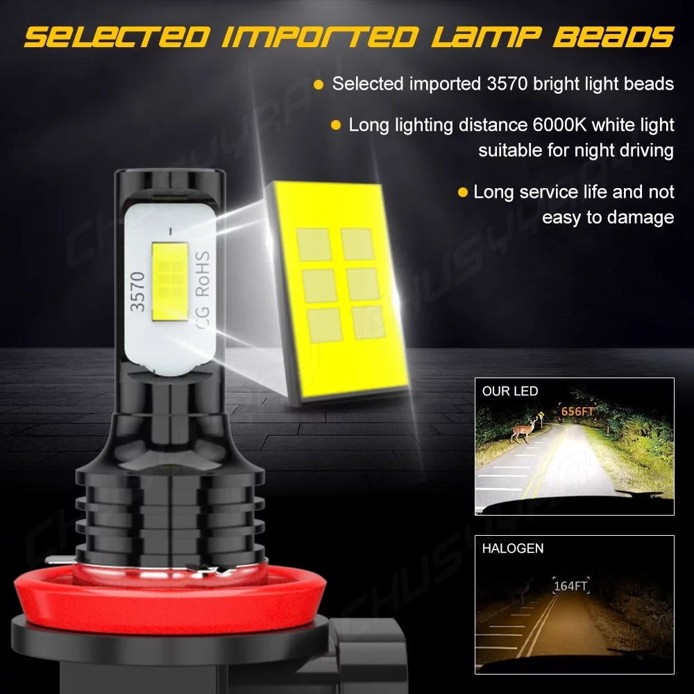 9005 Light LED HID Beam D4S D4S High Combo 6Pcs Bulbs 9005/HB3 Headlight Beam Low Fog