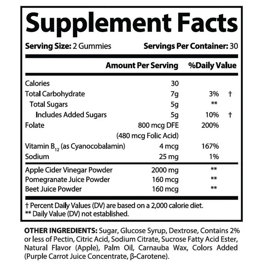 Extreme (2 Pack) ACV Gummys Gummies Supplement 120 Slim 2000mg Dietary Pure Keto