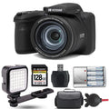 Digital (Black) + Kodak - AZ405 Extra LED PIXPRO + Kit 128GB Battery Camera