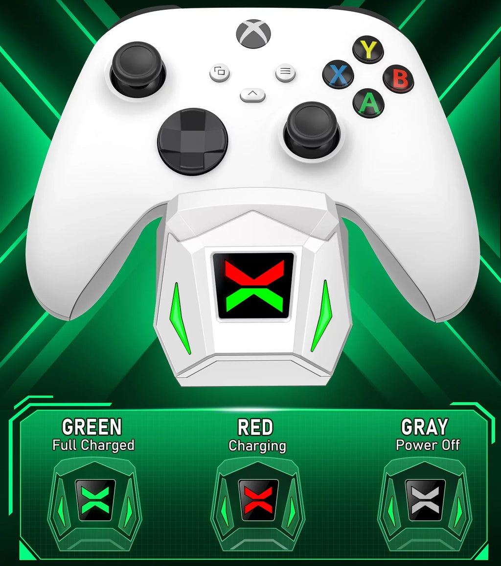 Controller Controller Xbox One/Series Station Dock Packs 2x2550mAh with Battery Charging Xbox for Rechargeable X|S Accessories-White Charger,Xbox