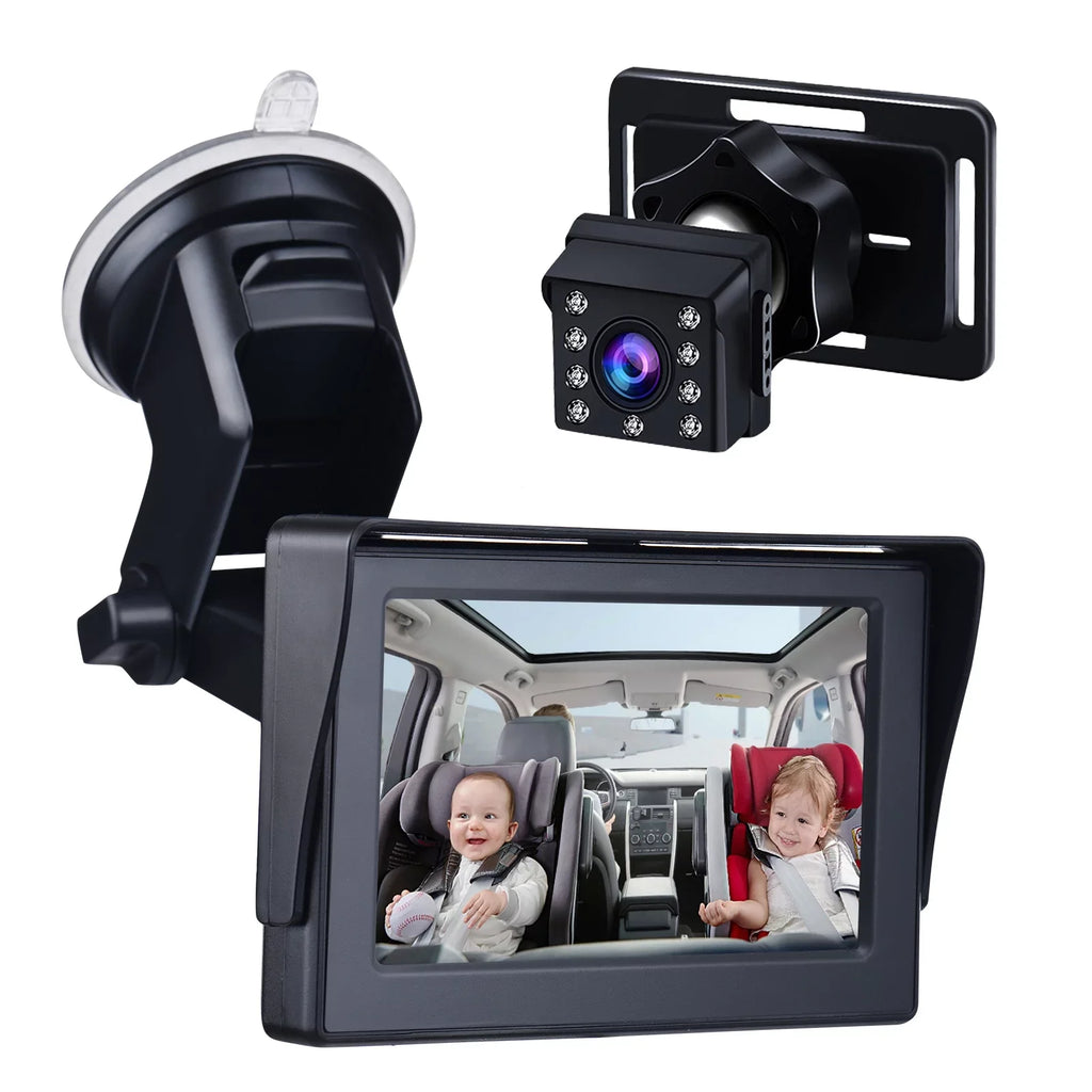 Clear 1080P Night Camera, Mirror Angle, Car Vision, Cable Crystal Long Adjustable View Andoer Baby