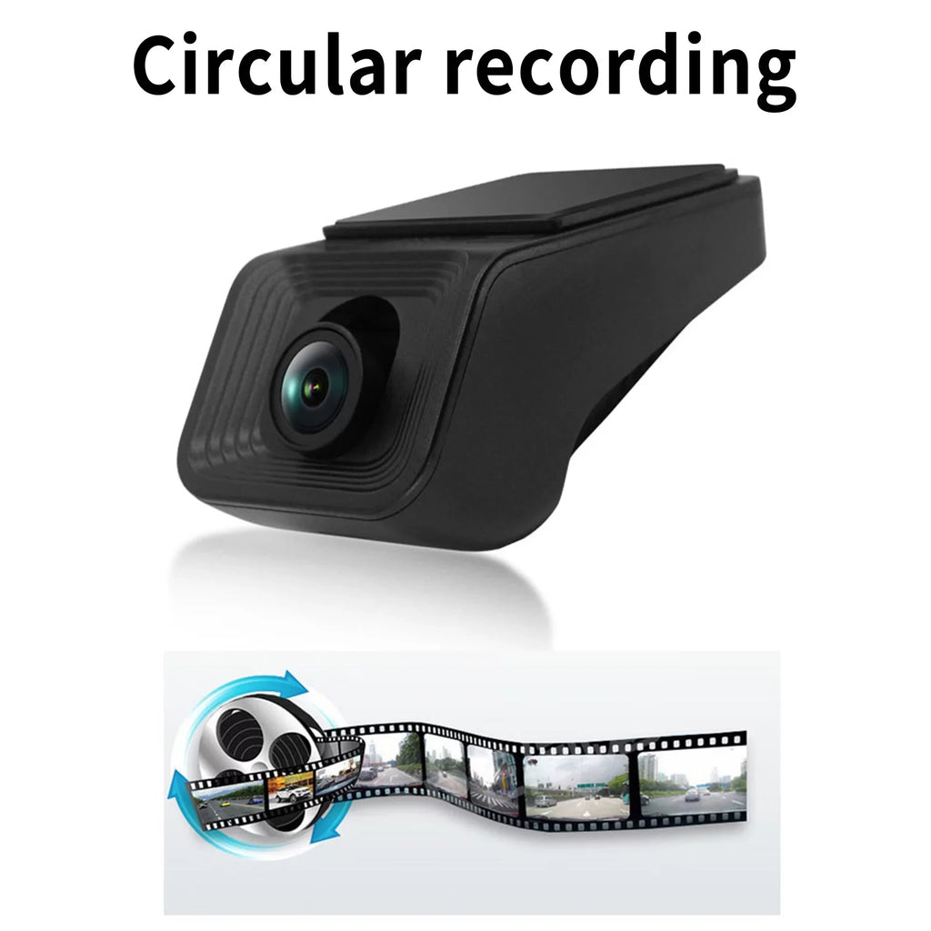Recorder 1080P Cam Front G-Sensor HD Wifi Camera Rear Video Dash Car DVR