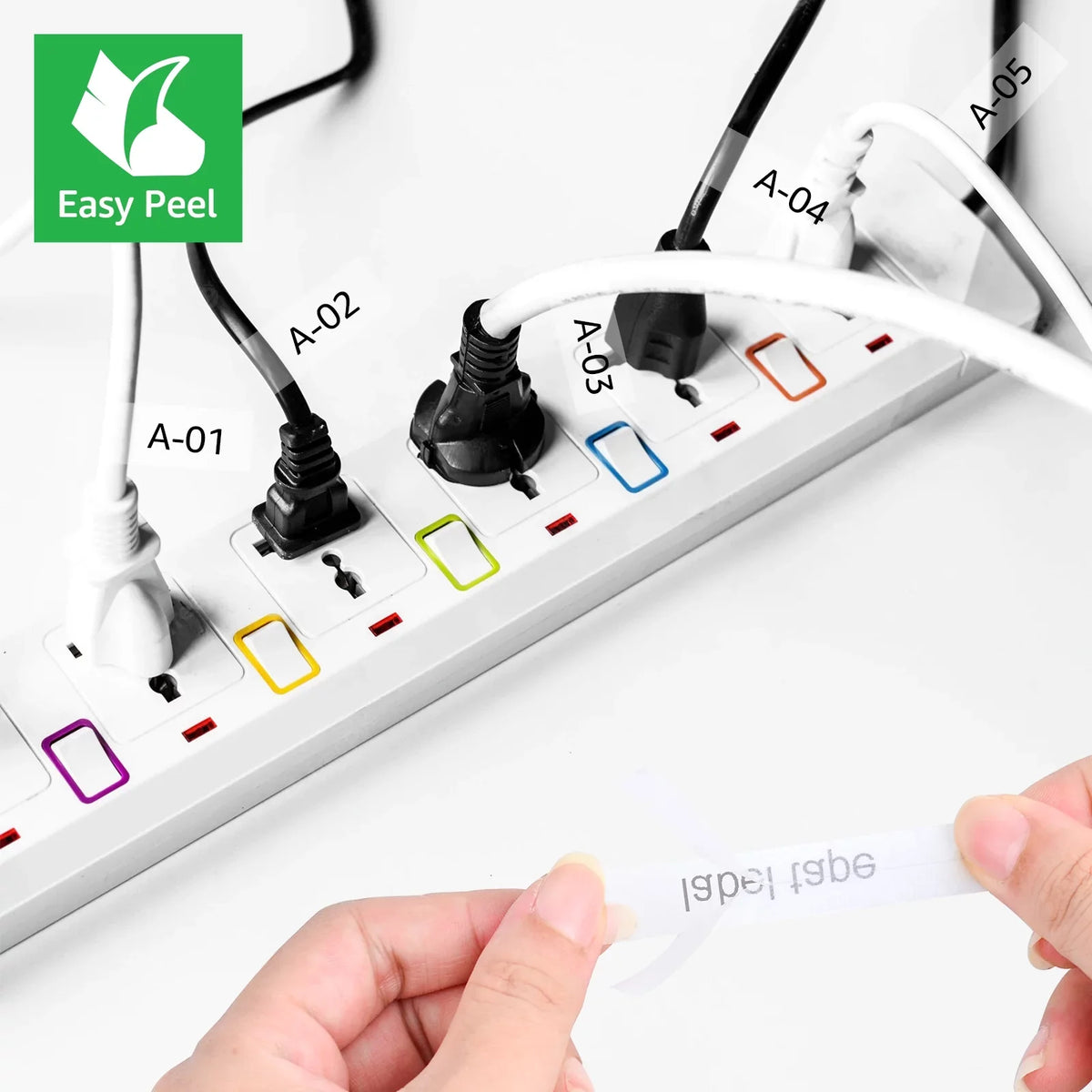 Tape Compatible Black Brother 40PK Label TZ-FX131 P-touch for Cable on TZ-131 ID x GREENCYCLE Flexible Wire TZ TZe-FX131 12mm TZe-131 TZe Clear 8m