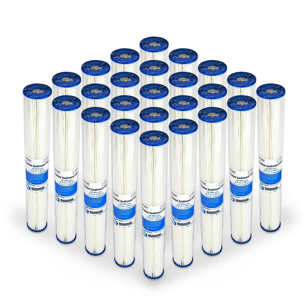 Cartridge Poly liquid micron 20x2.5" 10 Filter Pack 25 Pleated