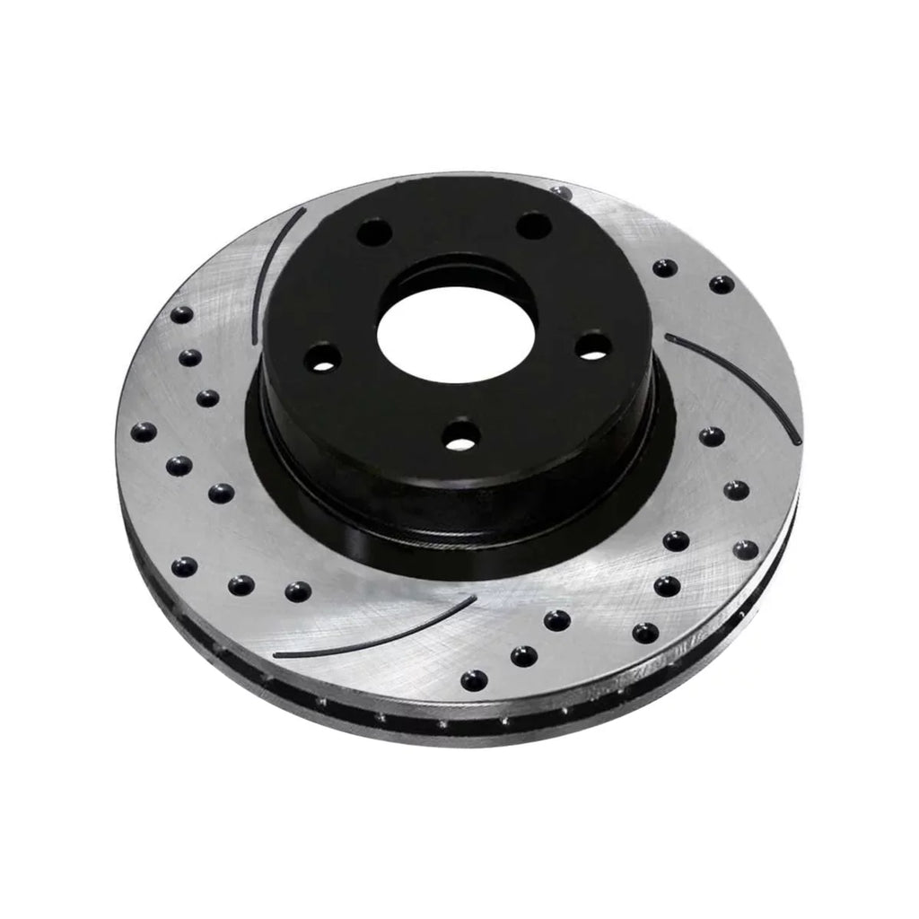 Set Patriot for Replacement PR63040PR63038 Jeep Caliber 2008-2014 Slotted 2007-2012 Rear 200 V6 AutoShack 4 Black Compass Dodge 2007-2017 of Drilled Sebring and Avenger FWD Brake Front Rotors Chrysler