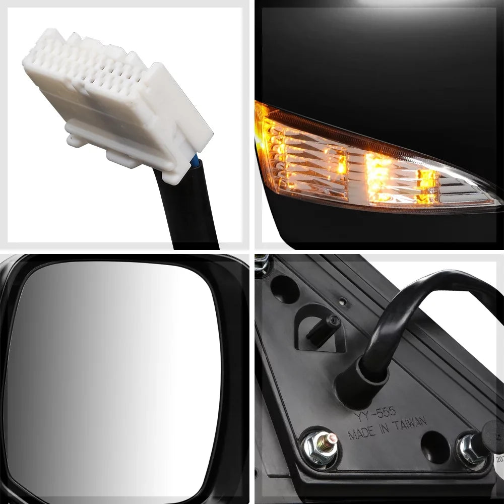 Sv Rear For Door Operated Passenger Signal Nissan 18 Right 2017-2018 with Heated+Power Turn 17 Espejos Door Armada Mirror Side View