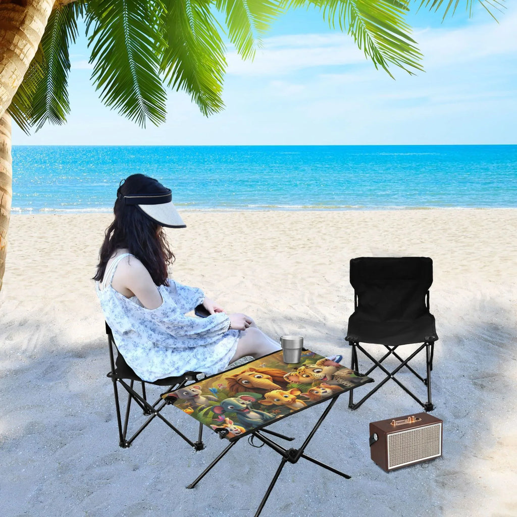 BBQ Portable Bag Folding Fishing exterior Picnic Forest Travel with Table Elephant Camping Table Table in Storage for Compact Beach