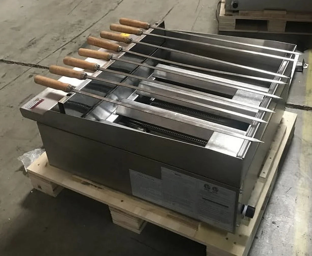 Natural kabab ins 24 SSK24 gas/Propane broiler NSF shish