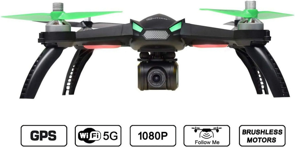 BLACK/GREEN App F20 Contixo Controlled RC Drone Open Box Quadcopter - Remote