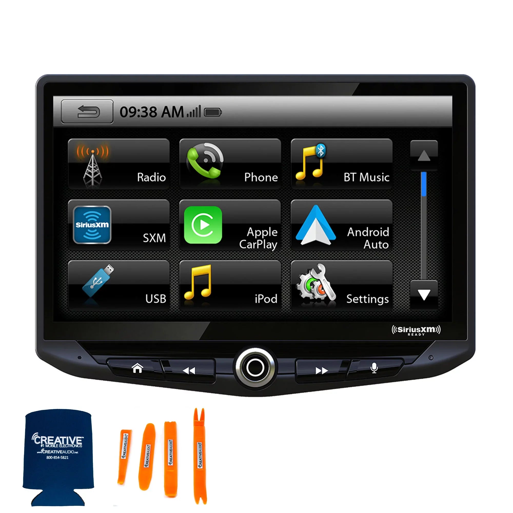 Heigh10 Auto, GM Installation Stinger compatible Includes with System Trucks Radio Tuner Infotainment Satellite Kit & 14-18 10" Android In-dash CarPlay & compatible with