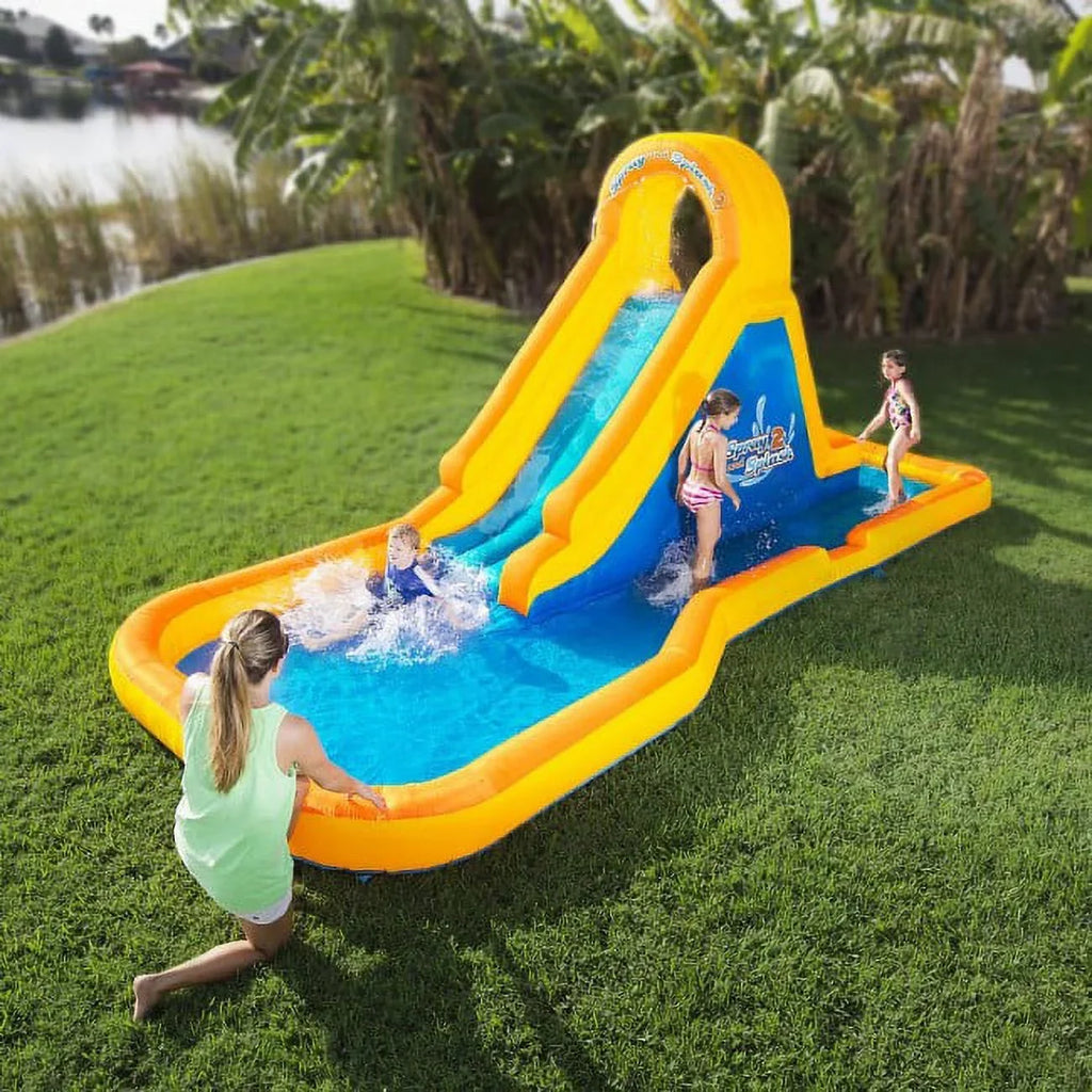 2 Inflatable W Zone Spray Area Splash Slide N Splash liquid Blast