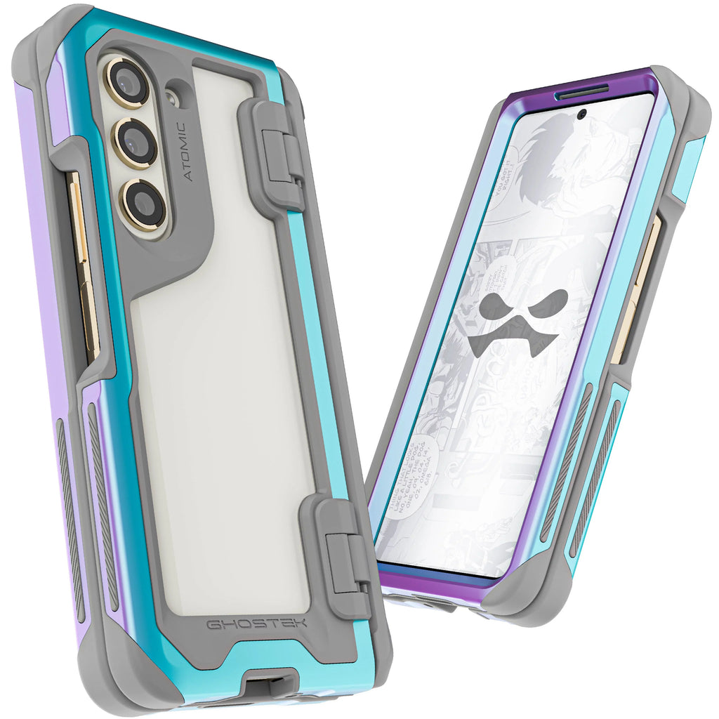 Fold Phone Atomic Galaxy Ghostek Metal Cover Slim (Prismatic) Z 5 Clear Aluminum Case