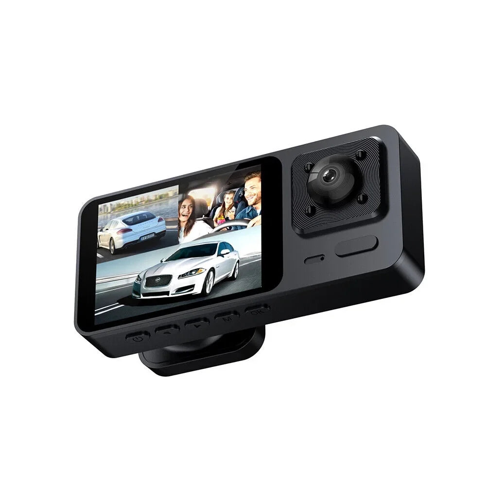 Onemayship Rear DVR Video 3 Inside Front Camera Dash Car Cam Recorder Lens G-Sensor 1080P