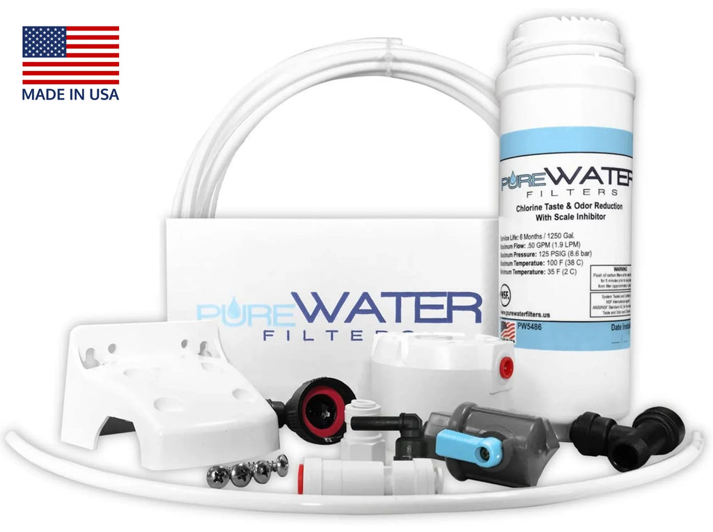 PureWater Plumb and by for Kit K155 liquid Brewers Filters Keurig K150, B155, Keurig All-in-one B150, Filter Direct Line