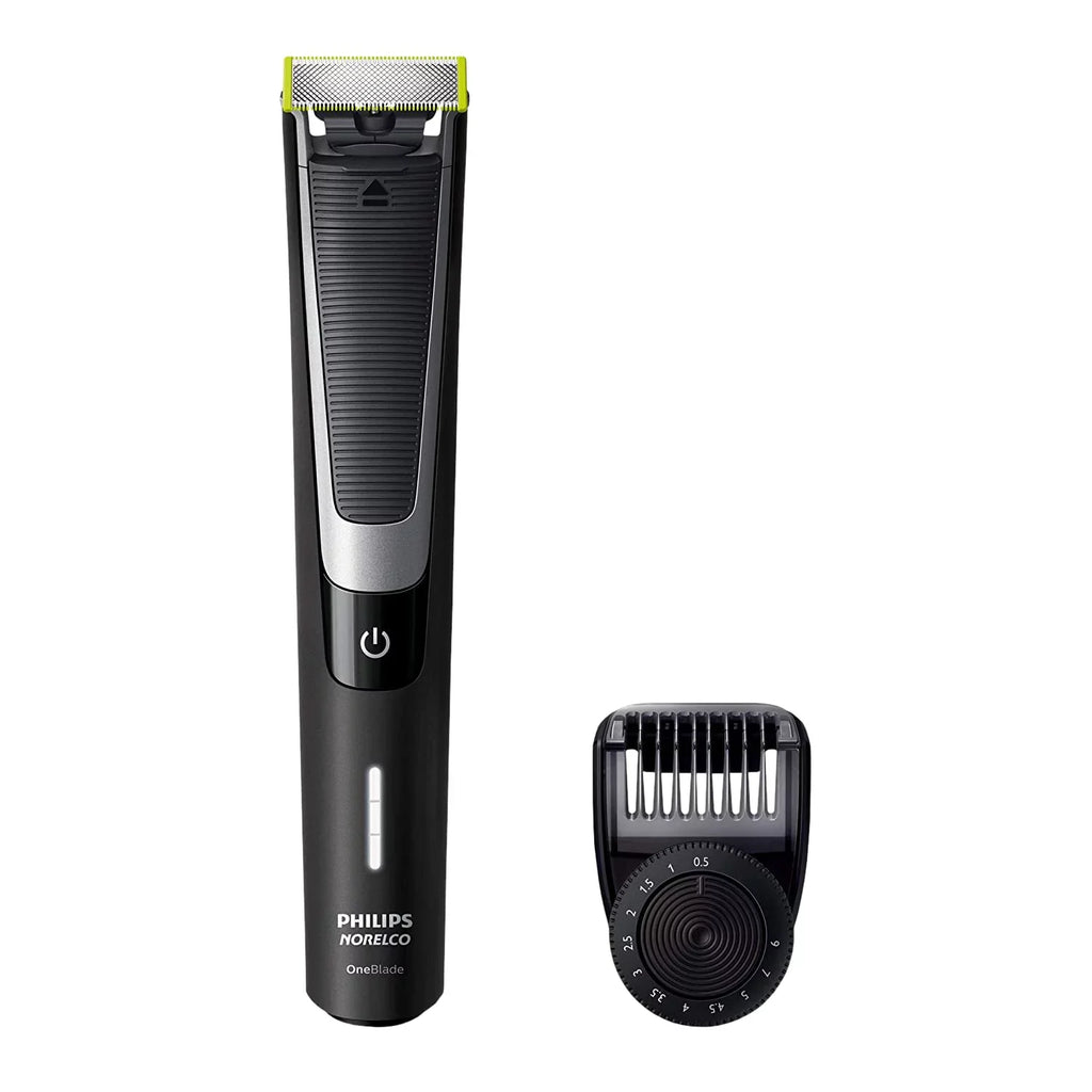 QP6510 Norelco Electric + Black OneBlade pieces Trimmer 3