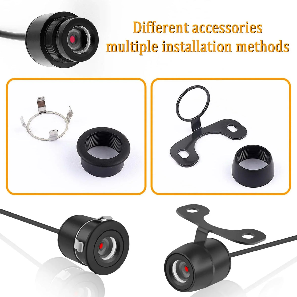 Vision] Camera Dual Purpose Car Design View Side Front Reverse Camera Backup Night - Angle] with [HD - Rear [170°Wide