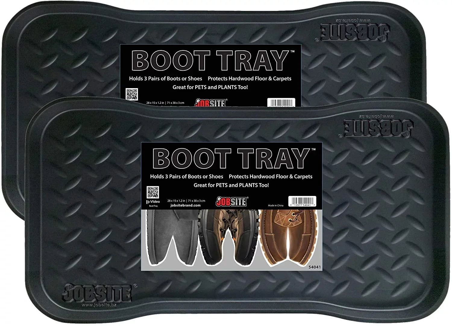 Shoes, 2 28 Tray, Pets, - JobSite Garden Multi-Purpose Heavy Trays x - Boot 15 for Inch Duty