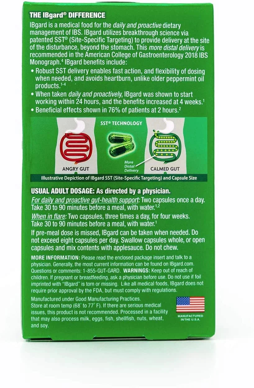 of Capsules IBgard 2) Bowel 48 Relief Syndrome Irritable (IBS) (Pack
