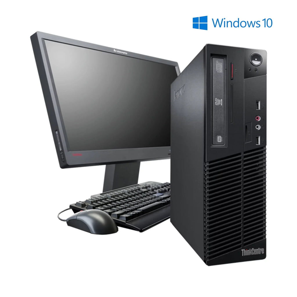 250GB Monitor- (Refurbished: WiFi Pro Computer 3.2GHz 19" M91P HDD Win10 Like SFF Pre-Owned i5 Core New) Intel PC Desktop RAM 8GB