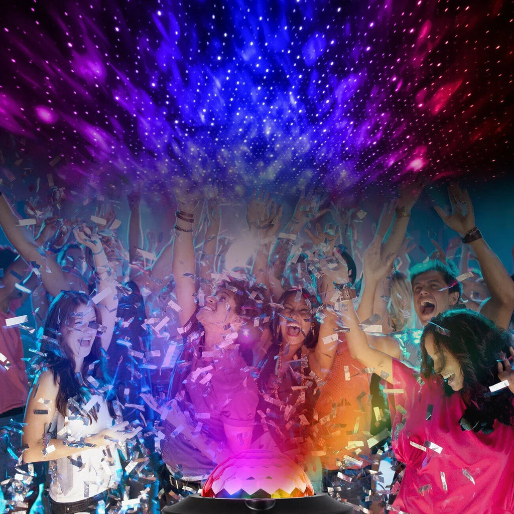 W/ Ball Speaker Remote RGB Stage Strobe LED Light DJ Party Lamp Disco Bluetooth