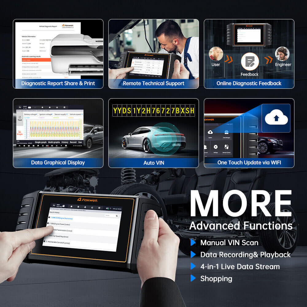 for FOXWELL Reader TPMS Coding Relearn Diagnostic Scanner fit Reset Scan Code Tool Bi-directional NT710 OBD2