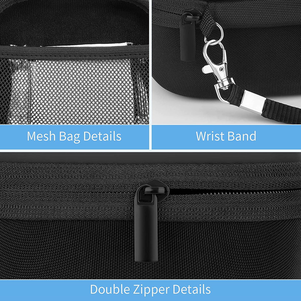 Bag Hard for Polaroid Mini Travel Go Case Portable Cover Storage Camera (9035), Carry (Black) Instant Organizer