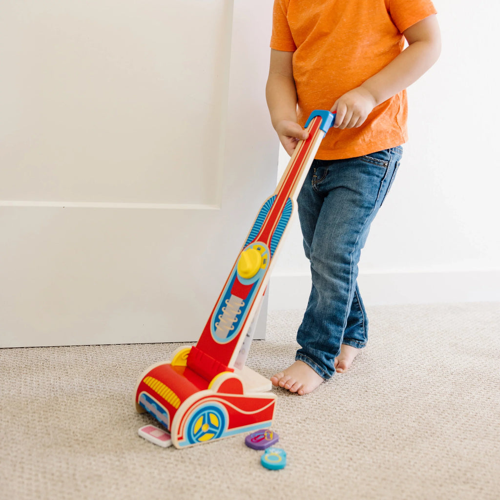 Doug Set Vacuum Wooden (10 & Play Melissa Cleaner pcs)