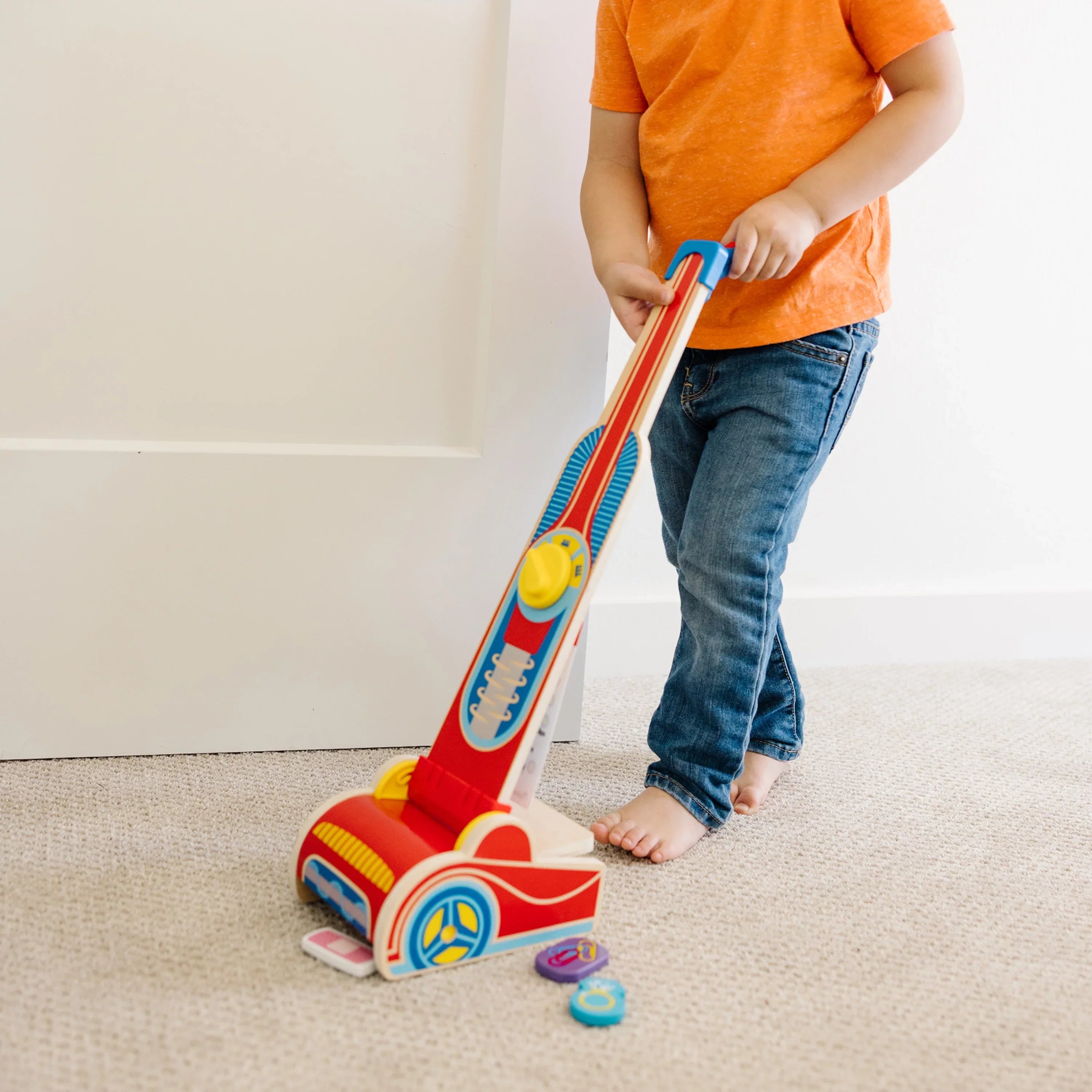 Doug Set Vacuum Wooden (10 & Play Melissa Cleaner pcs)