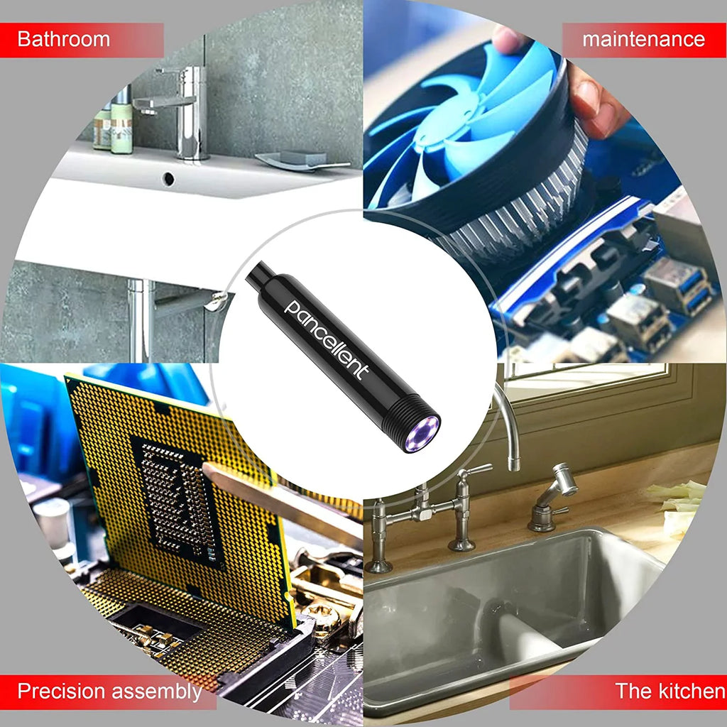 FT) iPhone Cable Metes,16.5 with Wireless HD Rigid Inspection PC 1200P for 8 Borescope Table Camera Endoscope Camera Android Light (5 Smartphone Pancellent Ipad Snake WiFi LED