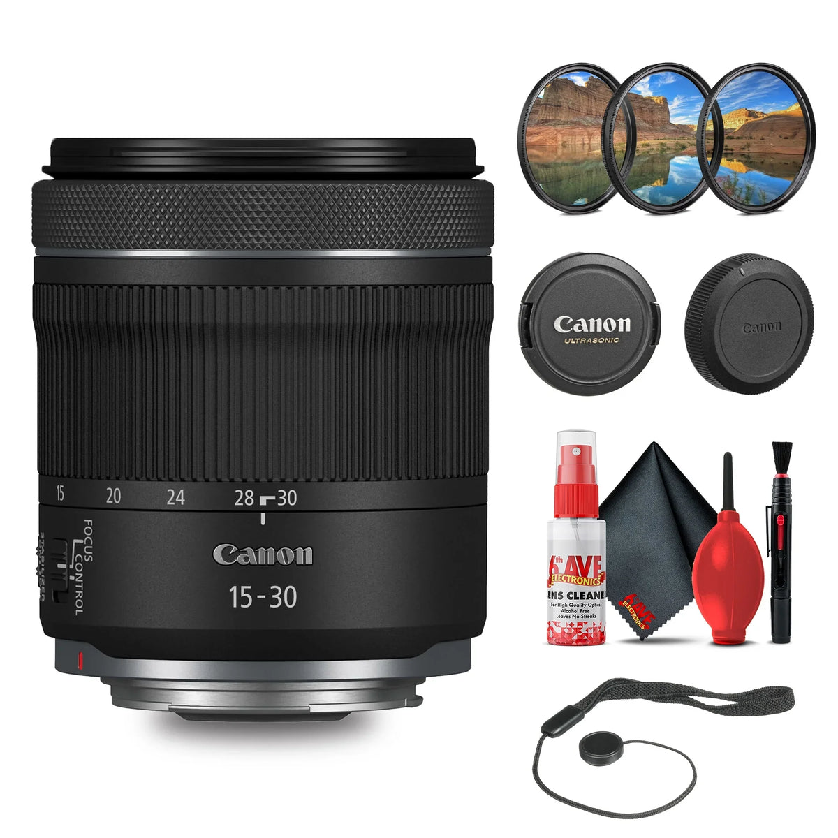 STM Filter kit RF Kit + Canon More with IS f/4.5-6.3 Lens Cleaning 15-30mm +