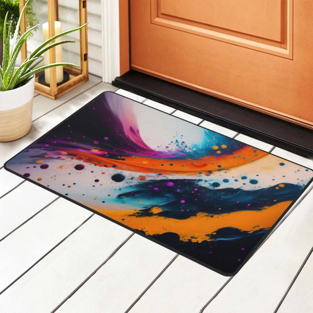 XMXY Living Kitchen for Area Rugs exterior 36"x24" Blaze Non-slip Floor , Texture Mat Sink Entrance Doormat Indoor Rug Area Room Fractal Facecloth