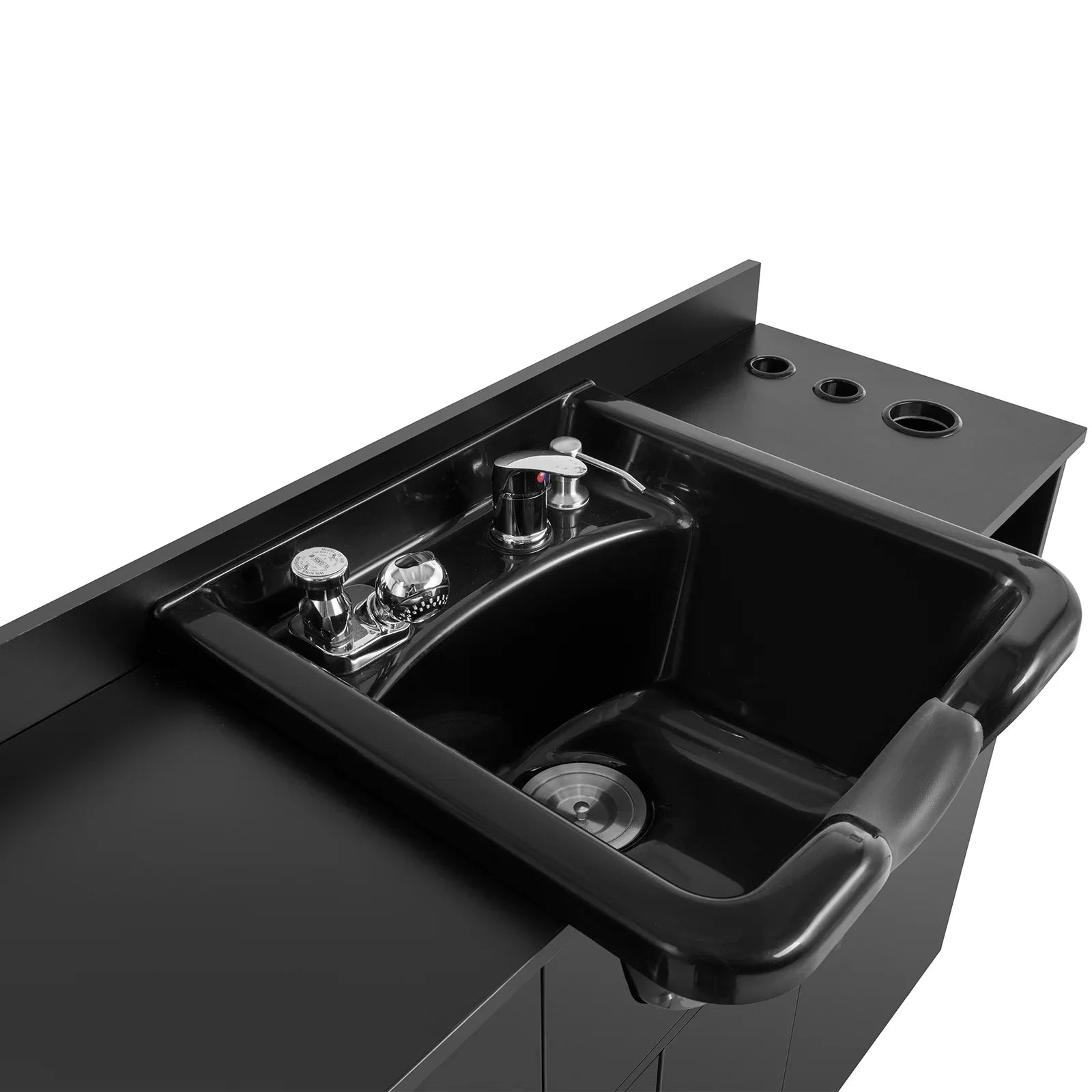 Beauty Backwash hand Hair Trap,Drawer(Black) USB,Hair with Salon Artist Station Sink Holes,P Shampoo Dryer