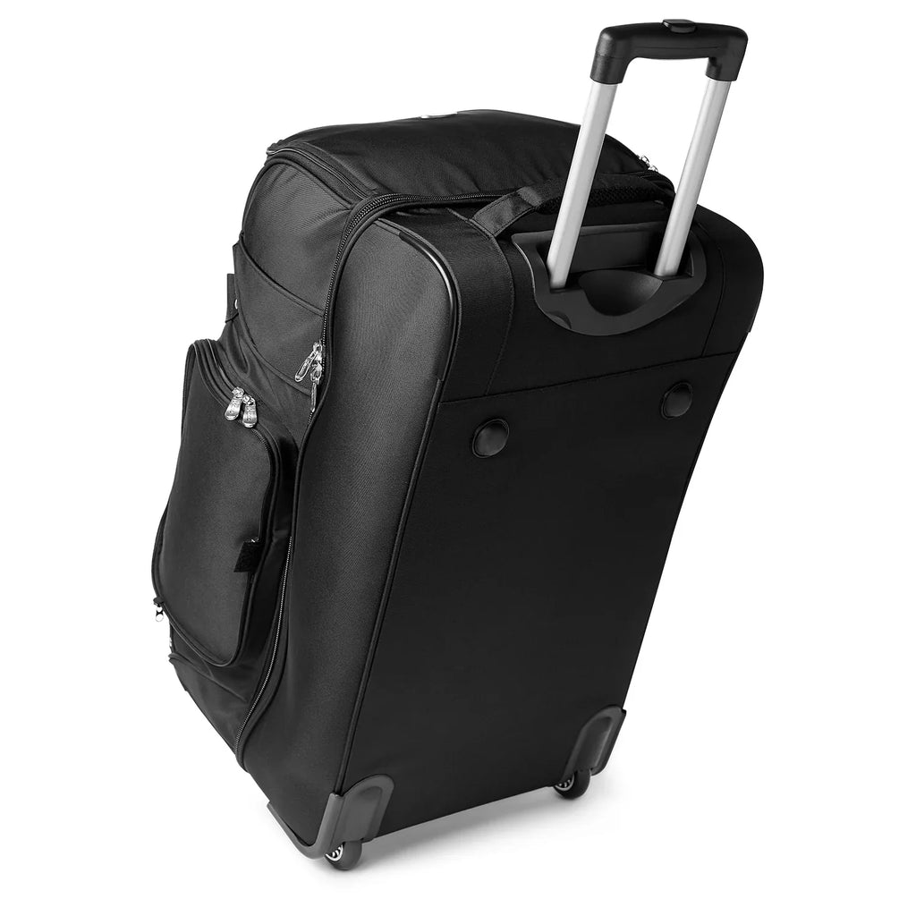 2-Wheel Bag Bottom Black Badgers Rolling 27'' Wisconsin Drop Duffel MOJO