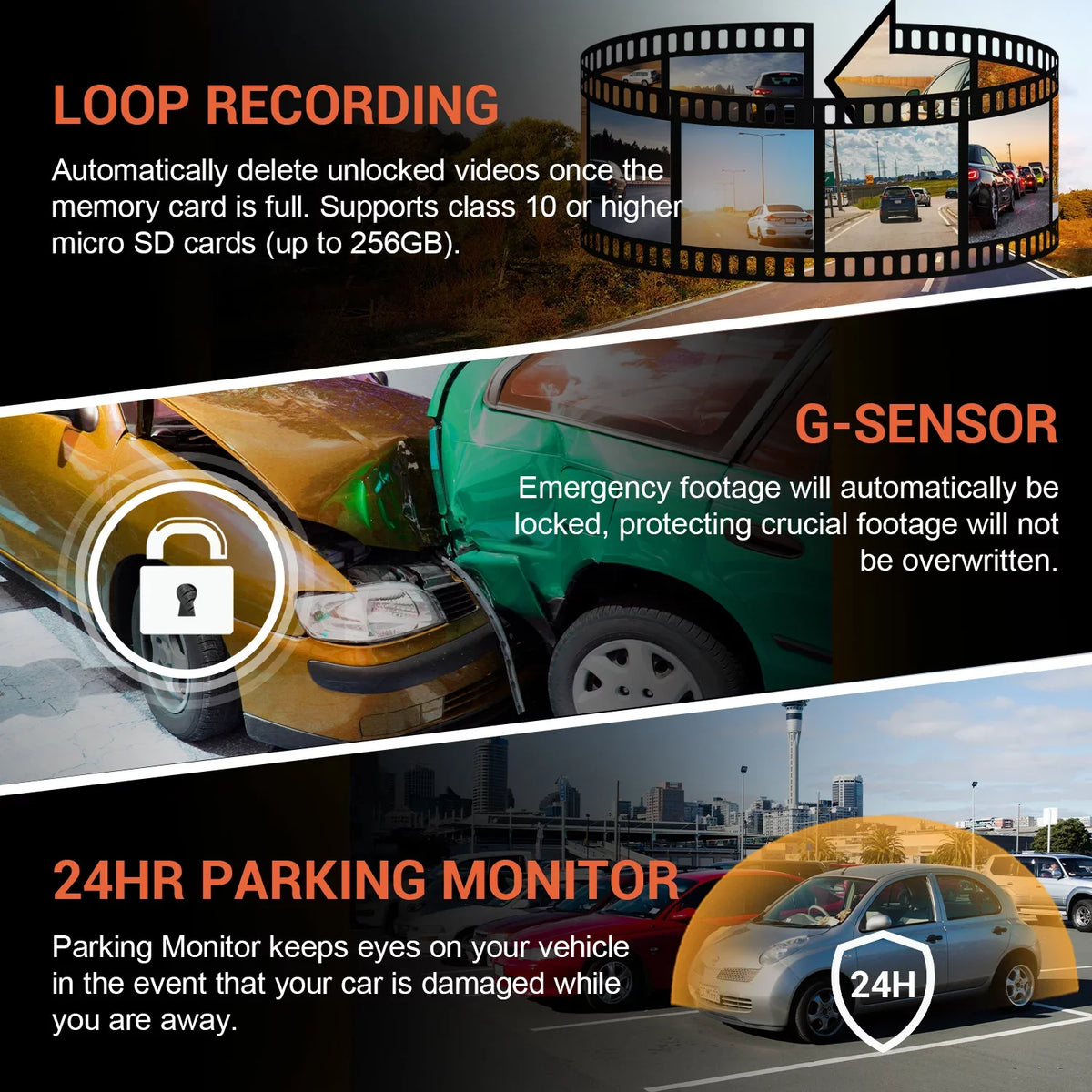 Cam with Rexing Dash Front Rear 4K and V1P Wi-Fi UHD