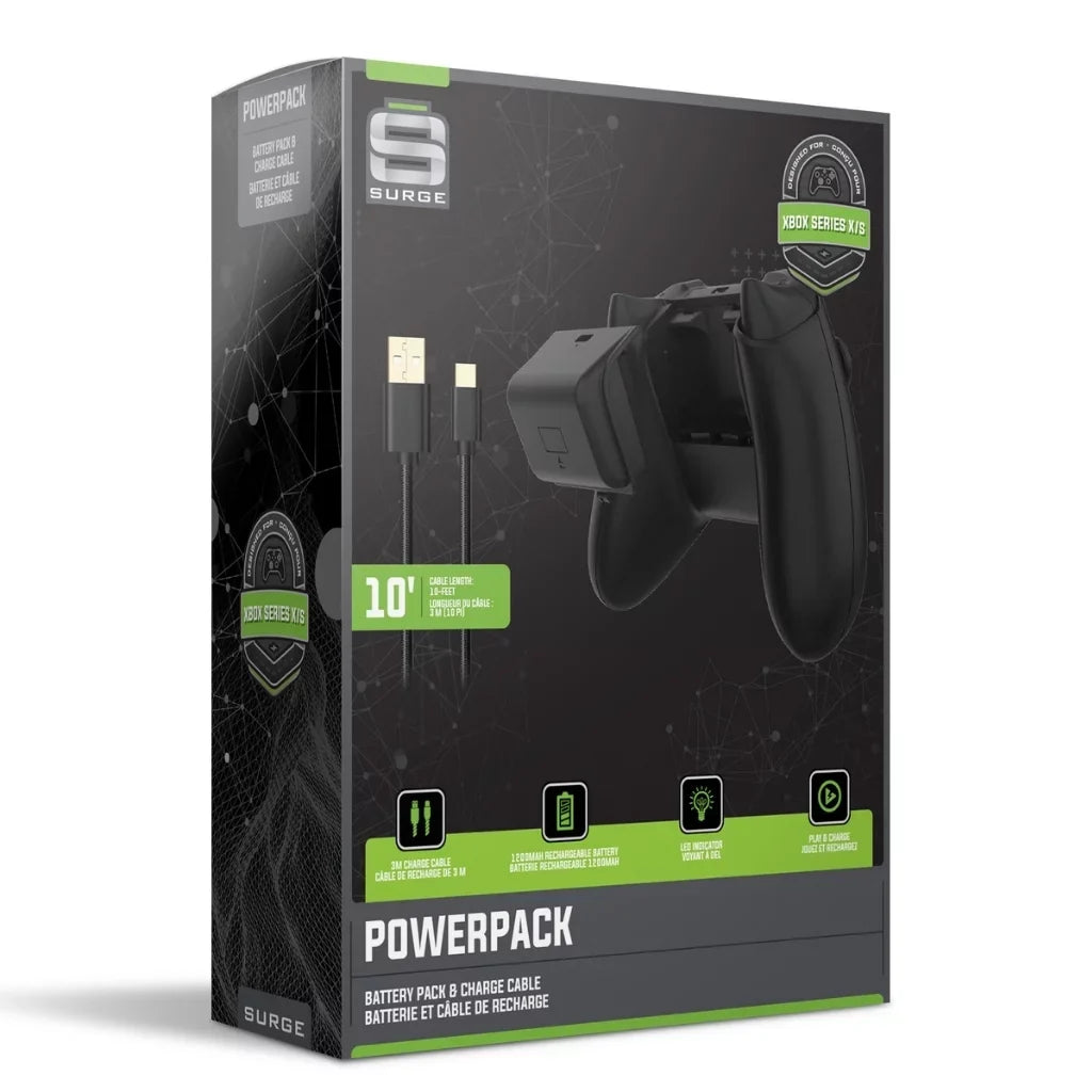 Bundle Carbon 512GB Base Controller and Microfiber Charge with Surge Microsoft Battery/Charge Black Powerpack - Cloth Dual CHARGEDOCK with Console Series - Cleaning Digital Xbox S Wireless Extra Cable