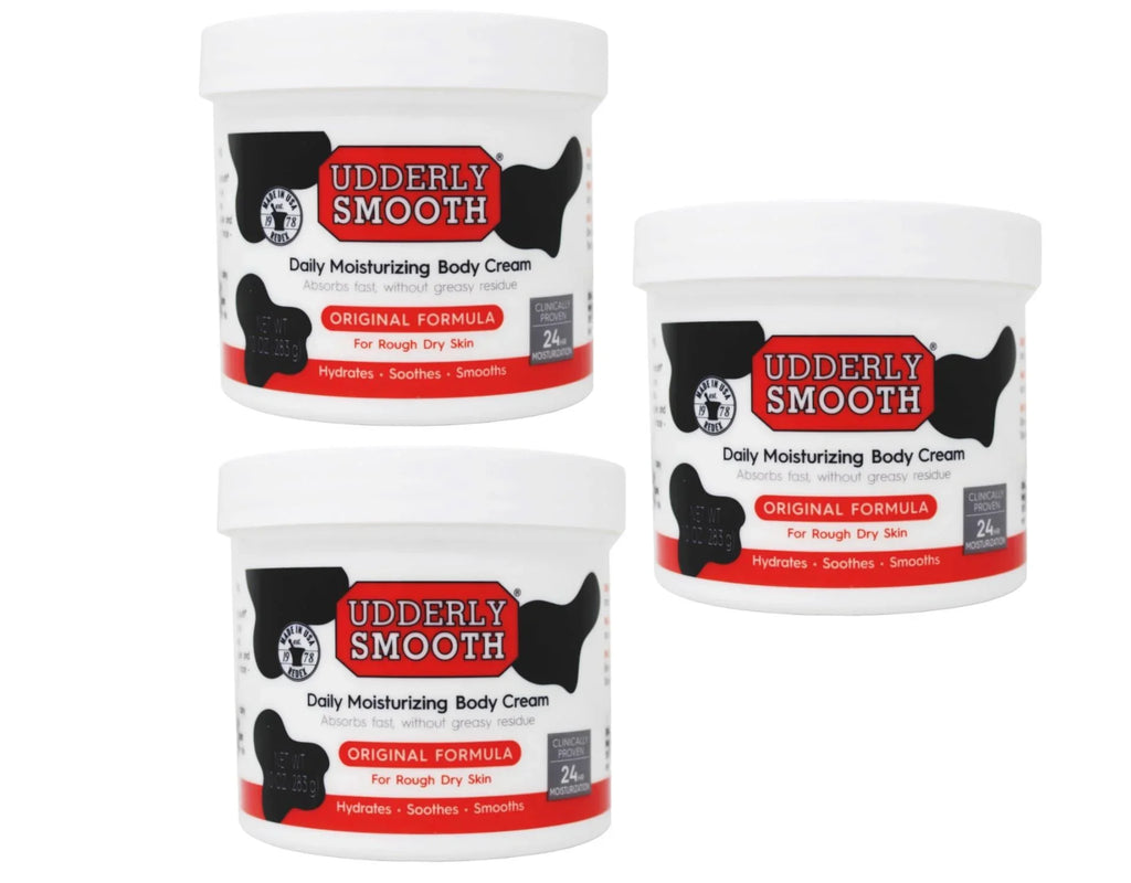 Original 3 Pack - Rough Skin, 10 Body Dry Cream Ounce Smooth Moisturizer Formula Udderly for Skin