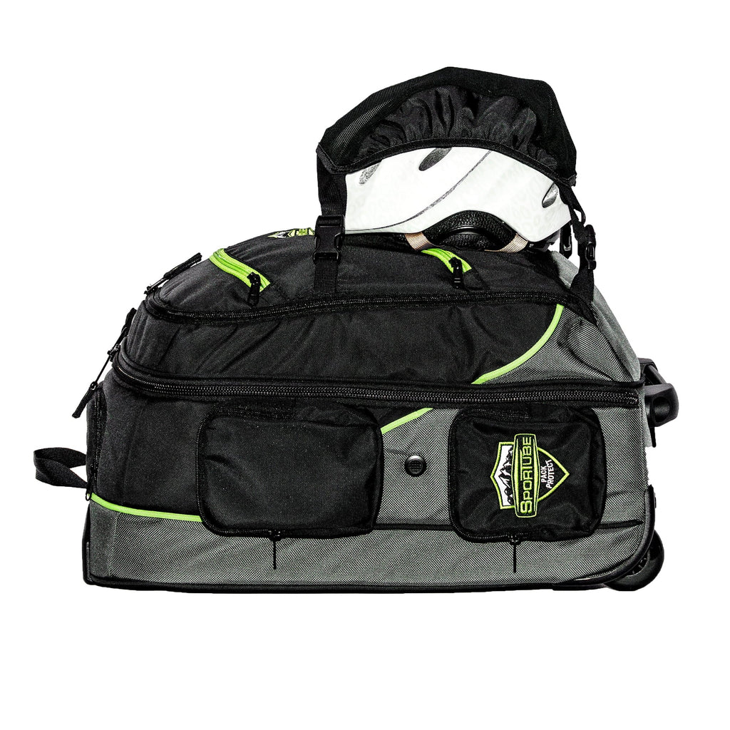 Green Boot Cruiser Carry & Gear Wheeled Bag, Cabin Sportube On Padded