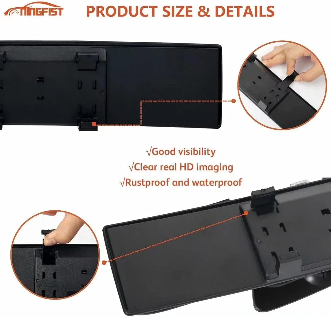 NINGFIST Anti Car Angle Mirror Interior Wide Car view Mirror for Rear Glare Mirror Rearview Accessories SUV Blindspot Mirror Convex Universal Panoramic Broadway Trucks.