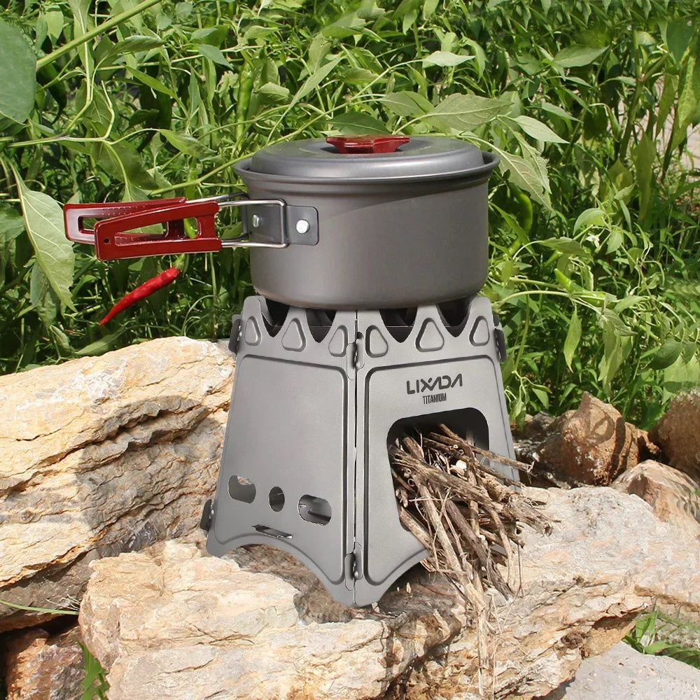 Lixada exterior Wood Stove Stove Stove,StovePicnic Stove Portable Siuke Buzhi Bbq Stoves Portable Jinmie Stove