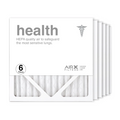 Made Air MERV Filter, 6-Pack, in Health AIRx USA Air Furnace Pleated 13 HVAC Filters 12x12x1 Filter the AC