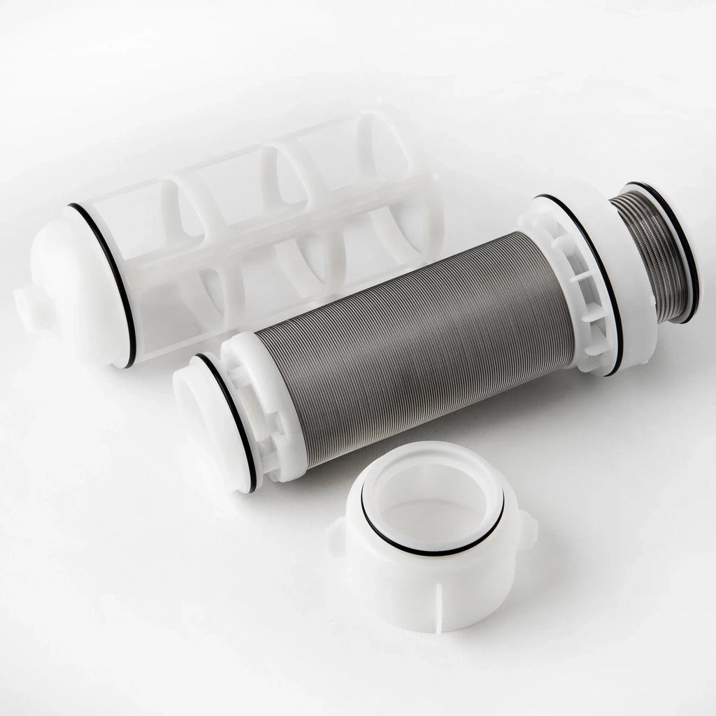 Replacement Cartridge Reusable Down Seal iSpring Sediment Cover for Spin Filter 50 Micron, FWSP50ARB with White and WSPARB Series, Scrapper