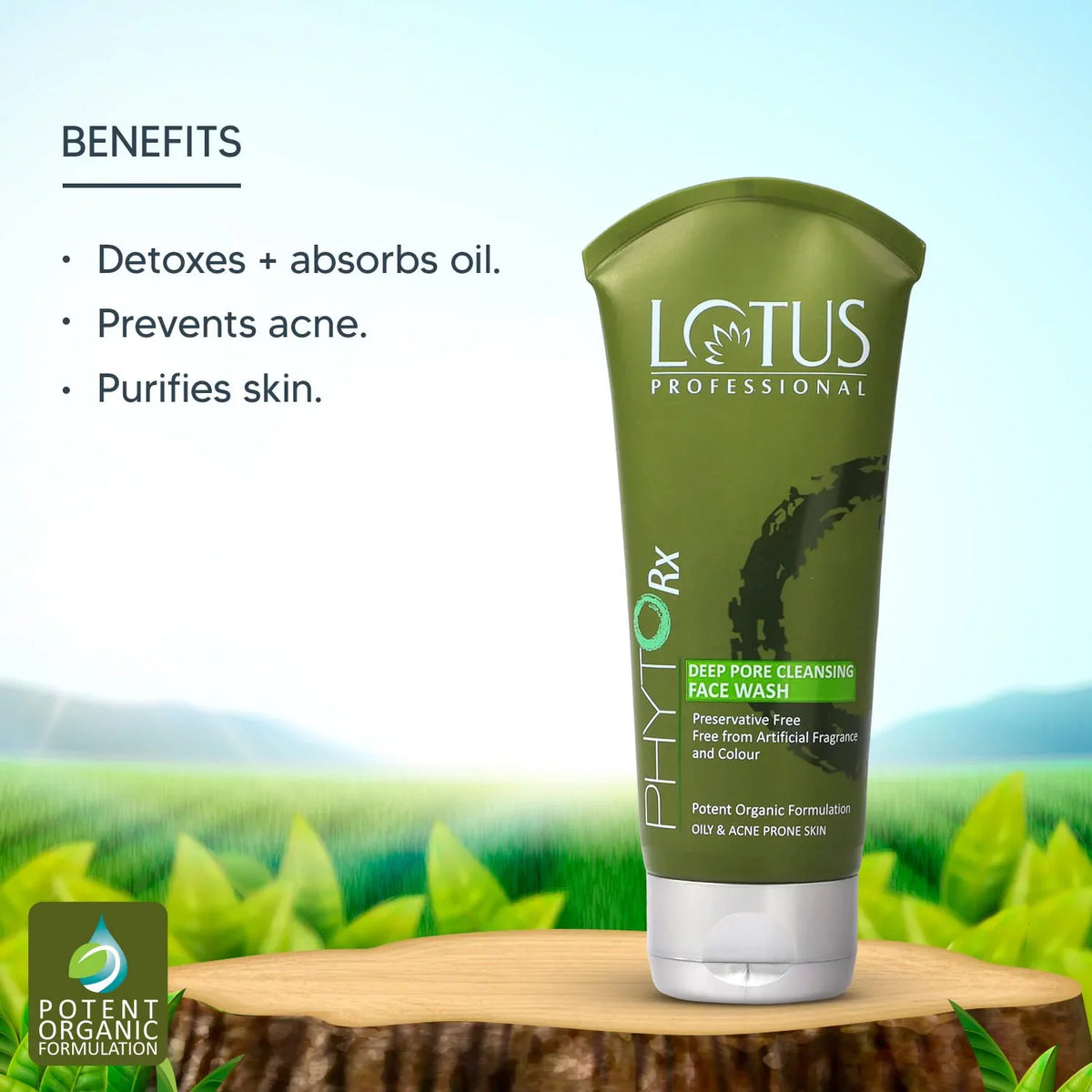 Paraben Pigmentation 80g FACE CLEANSING DEEP Lotus Professional control PORE PHYTORx acne WASH free Oil