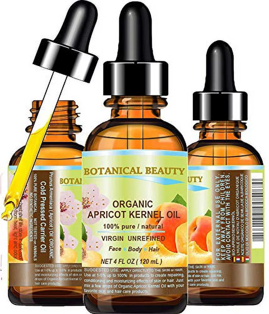 Oil Oil Kernel Carrier 100 Virgin Hair, Cold Pure Australian Care. Cracked Unrefined Natural Skin, Body, Nail Pressed Apricot Rosacea, Hands, Fl. Lip Ml 120 Face, % Organic Dry Oz.- 4 Ecz. And For