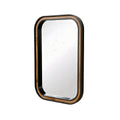 Stylish Rectangular Mirror with Wooden Frame Design