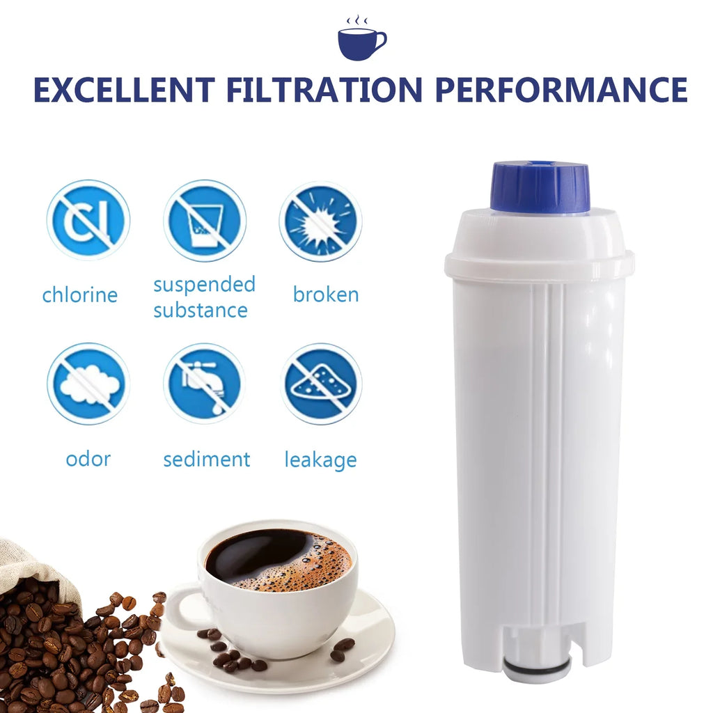 Coffee with for Replacement Filter Coffee C002 Machine Maker Filter Machine Compatible Filter liquid Replacement DSL Coffee Delonghi Coffee Maker Cartridge 4Pcs Filter Accessory