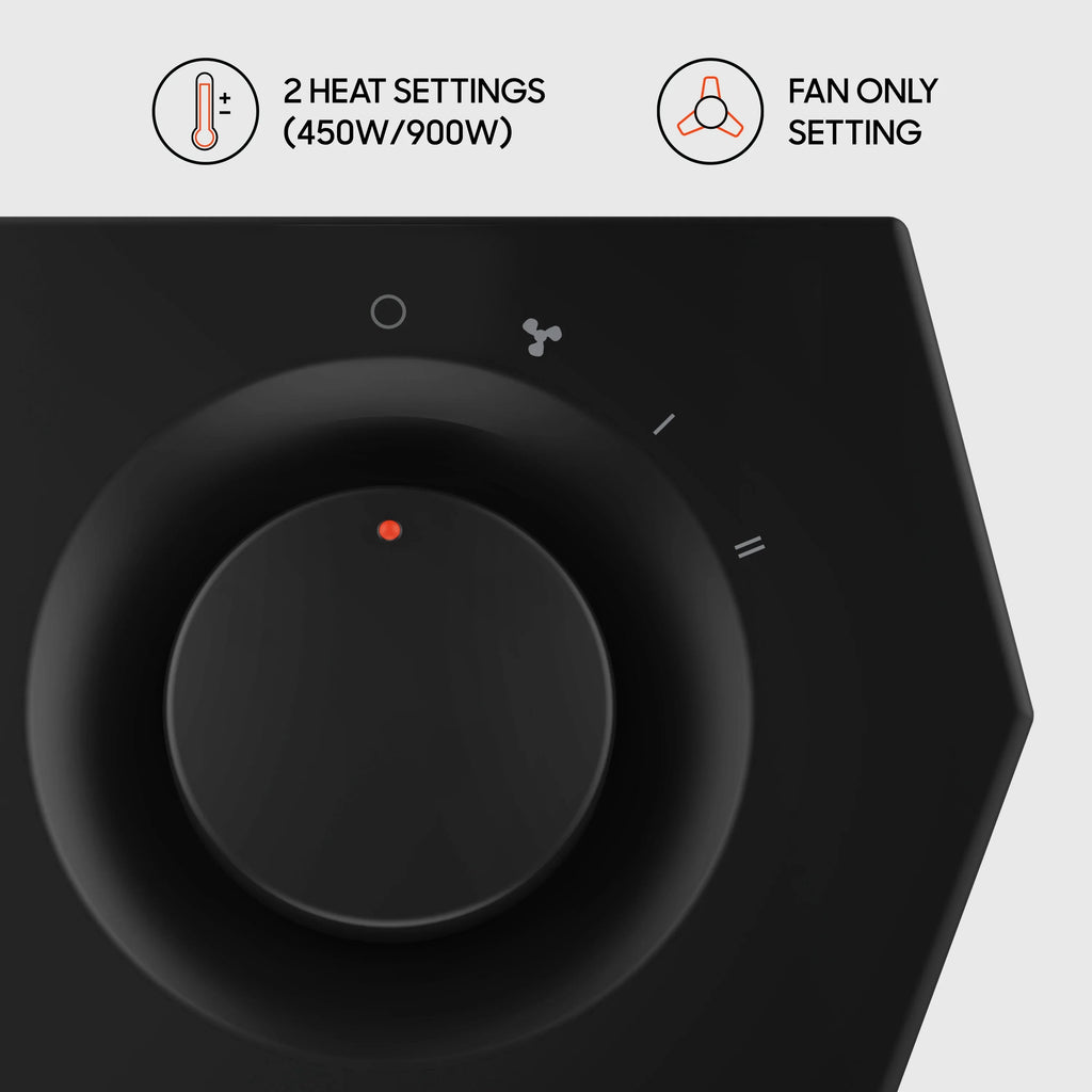 12H Settings, Image Heat Rise Heater, Black, New Sharper Tower Personal 2