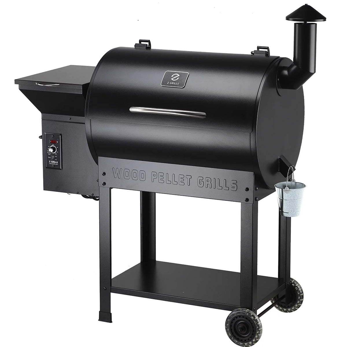 sq. 8-in-1 Z 694 Grill GRILLS & Black Smoker Wood Pellet in. ZPG-7002B BBQ