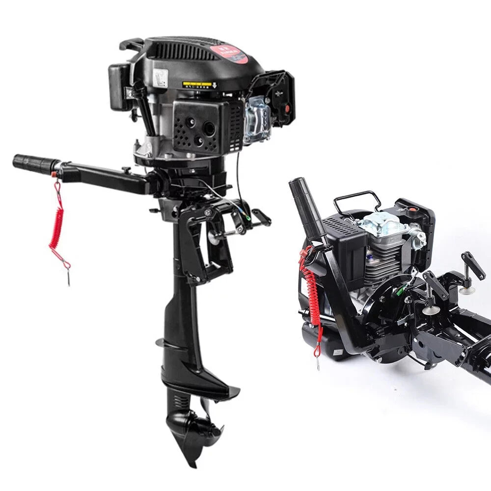 Boat Motor 6HP Outboard Boat Cooling Engine Air System Miumaeov Motor Stroke Fishing 4