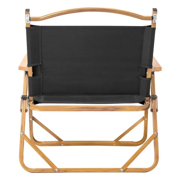 Chair dimension Grain Spray Black Paint Oxford Aluminum Bearing 100kg Fithood Imitation 53*55*61cm 600D Cloth Black Frame Wood Medium Camping